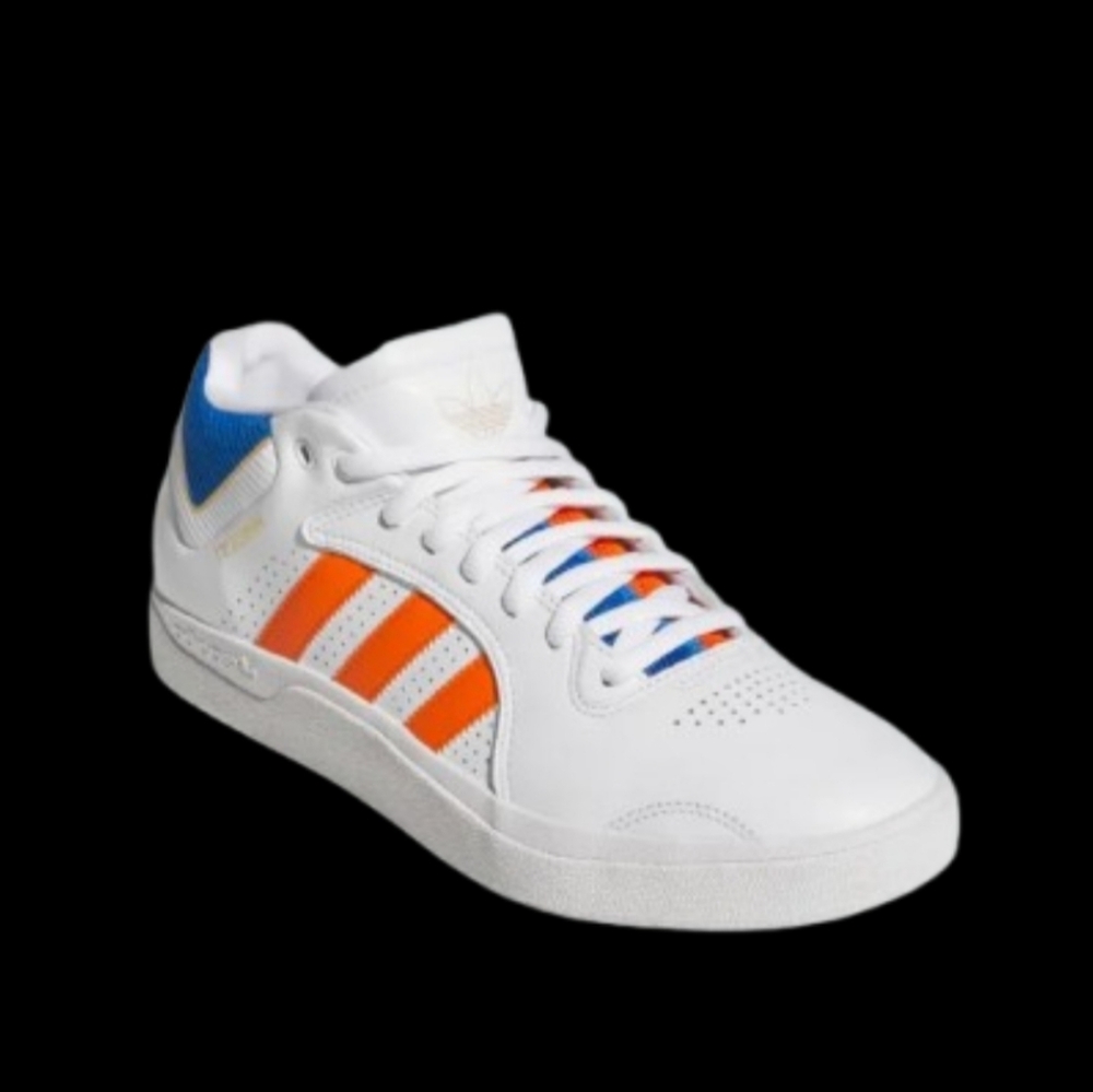 Adidas Tyshawn Low Mens Size 5.5/Womens 6.5 White Orange Royal Blue